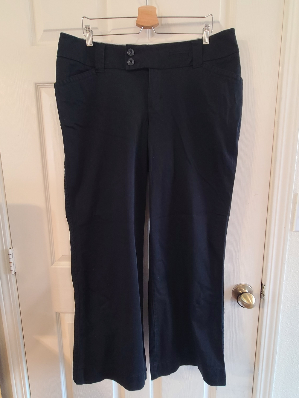 Lane Bryant Black Pants with Subtle Satin Waistband